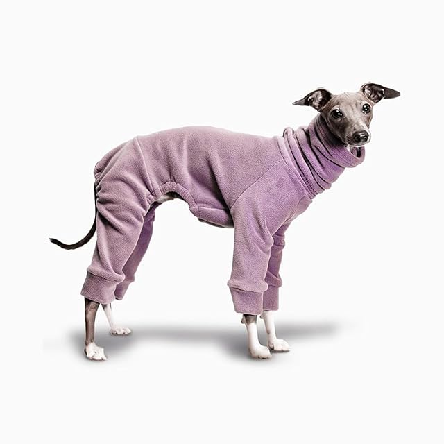 Foto 3 de 5 de UOSIA Ropa De Mono De Galgo Italiano, Forro Polar Suave Y Cálido De Cuatro Patas con Cuello Alto Whippet