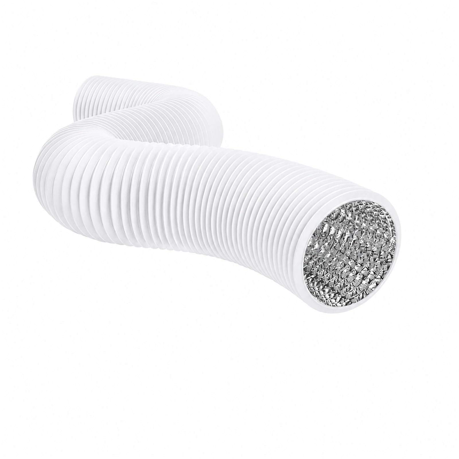 Elastyczny Wąż Powietrza O Długości 19,68 Stopy, Odpowietrznik Z PVC | I Aluminium Do Namiotu HVAC Suszarką(White,16 Inch)