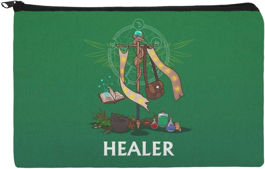 Healer Cleric RPG MMORPG Class Role Playing Game Pencil Pen Organizer Zipper Pouch Case
