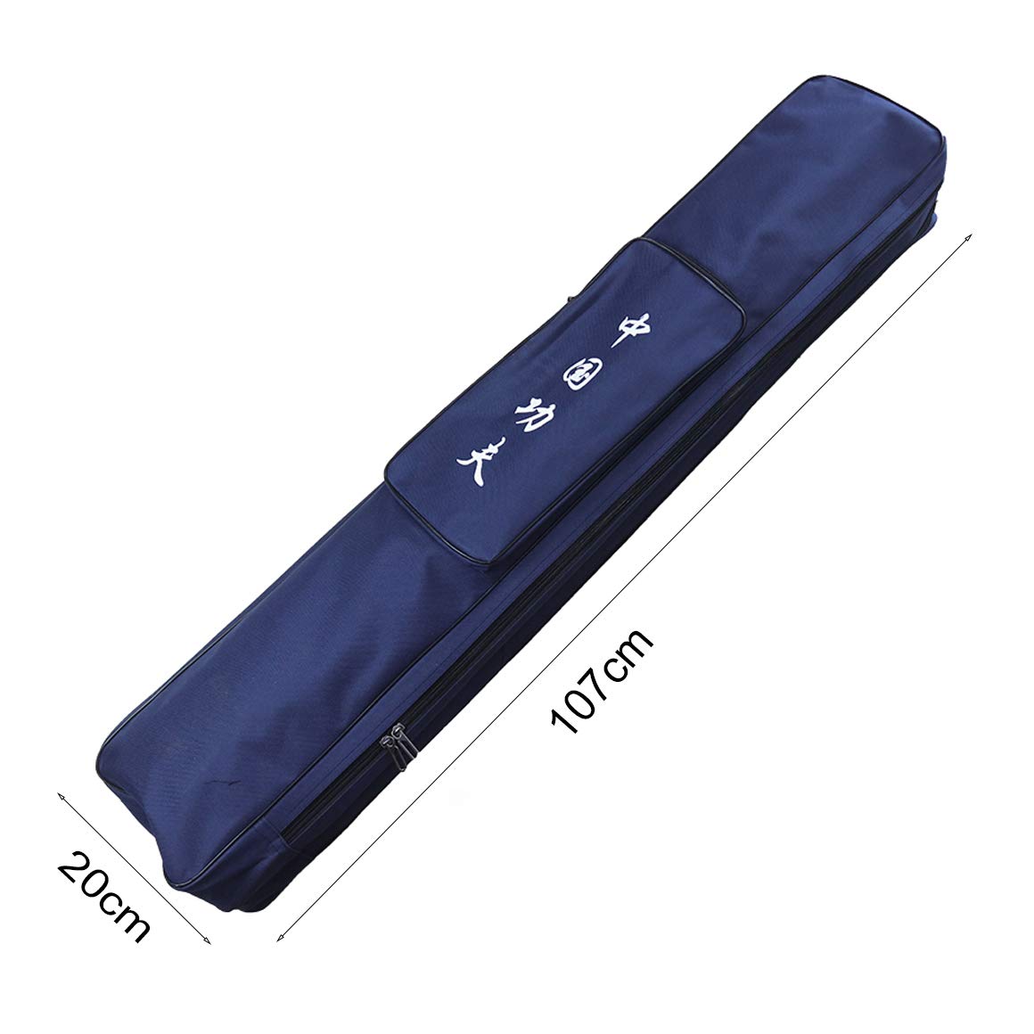 Sac De Transport Pour épée En Toile Noire - Longueur 105 Cm, Bandoulière, Doublure Imperméable, Protection Fond Renforcé - 2