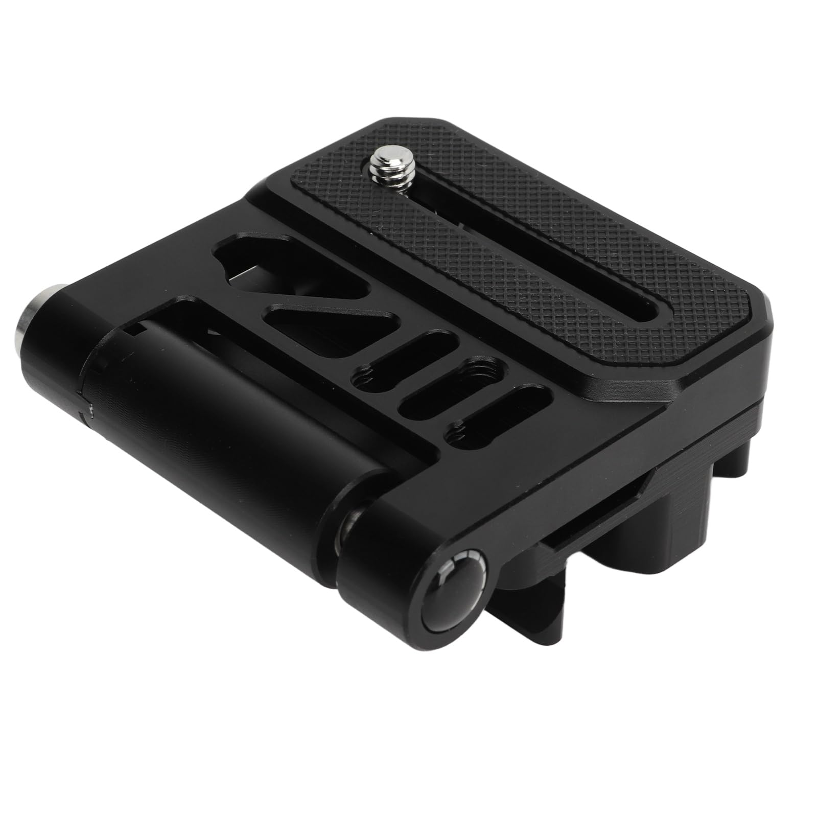 Piastra a L con rilascio rapido, supporto verticale per fotocamera con fori per viti da 1/4" e 3/8", piastra treppiede con testa sferica pieghevole in lega di alluminio, adatta per