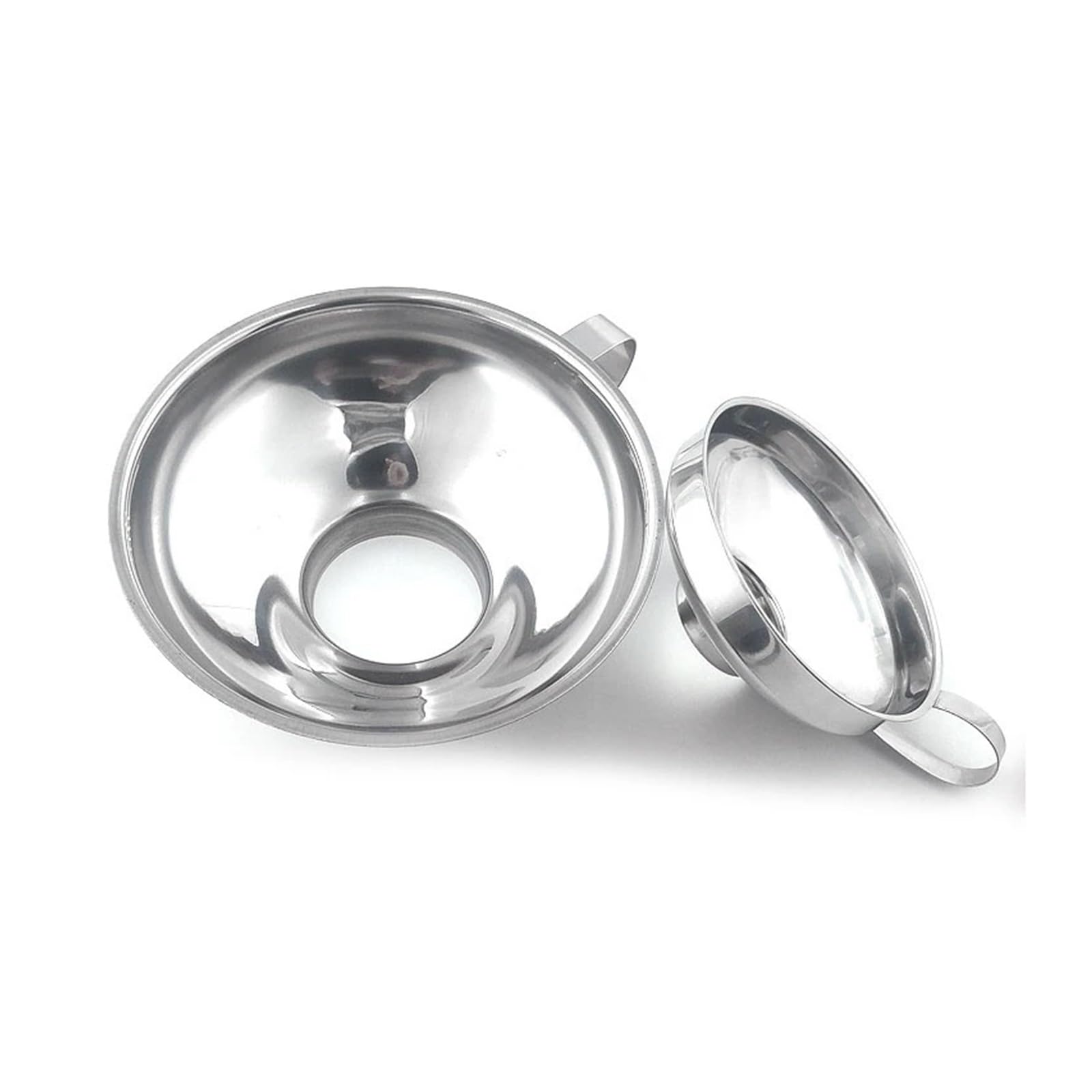 Embudos de Cocina, embudos pequeños de Metal, embudos de Acero Inoxidable for enlatar, embudos de Boca Ancha for enlatar, Filtro de tolva, Tapa de Boca Ancha for Aceite, Vino y Cocina.(S)