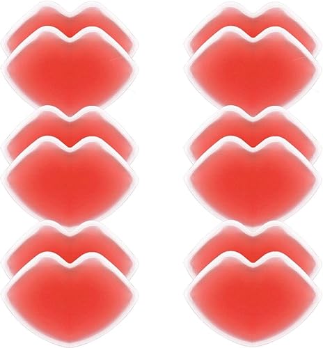 Paquetes de hielo para labios, paquete de hielo labial para cosméticos, mini bolsa de hielo de uso frío para labios evita que el lápiz labial se