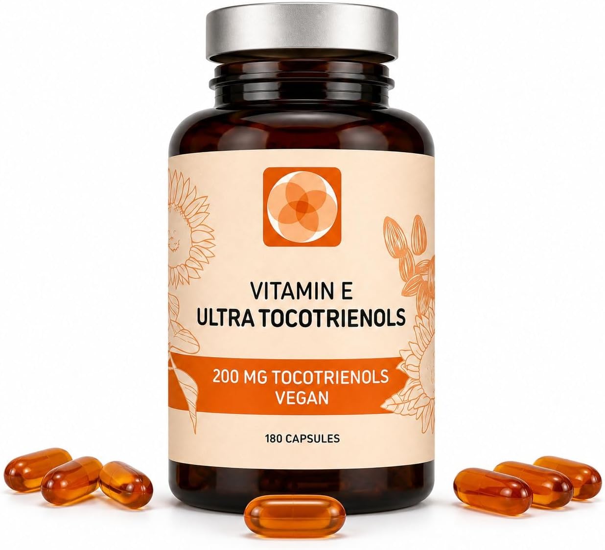 Kala Health Ultra Tocotrienol 200mg Vitamin E Vegan โ All 4 tocotrienols - Alpha Tocotrienol + Beta Tocotrienol + Gamma Tocotrienol + Delta Tocotrienol โ No Tocopherols - Unique Tocotrienol Complex