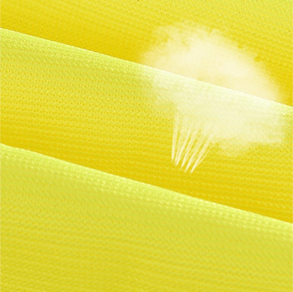 Chaleco de Trabajo de Alta Visibilidad, Chaleco de Trabajo Reflectante Unisex Alta Visibilidad Multicolor(Yellow)
