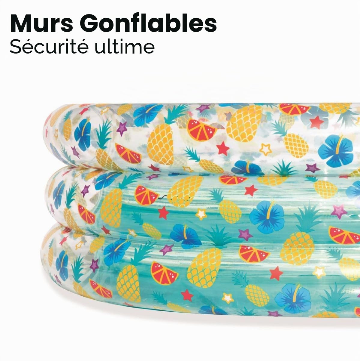 Bestway 51048 Piscine Gonflable Ronde Sea Life 3 Boudins 170 X 53 cm
