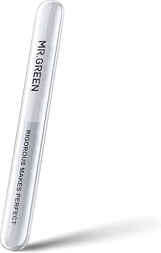 Lima de uñas de cristal mejorada, bilateral, lavable, adecuada para uñas naturales y uñas acrílicas