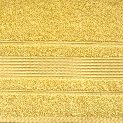 Qute Home 6-Piece Bath Towels Set, 100% Turkish Cotton Premium Quality Bathroom Towels, Soft And Absorbent Turkish Towels, Set Includes 2 Bath Towels, 2 Hand Towels And 2 Washcloths (Yellow) #TOP7