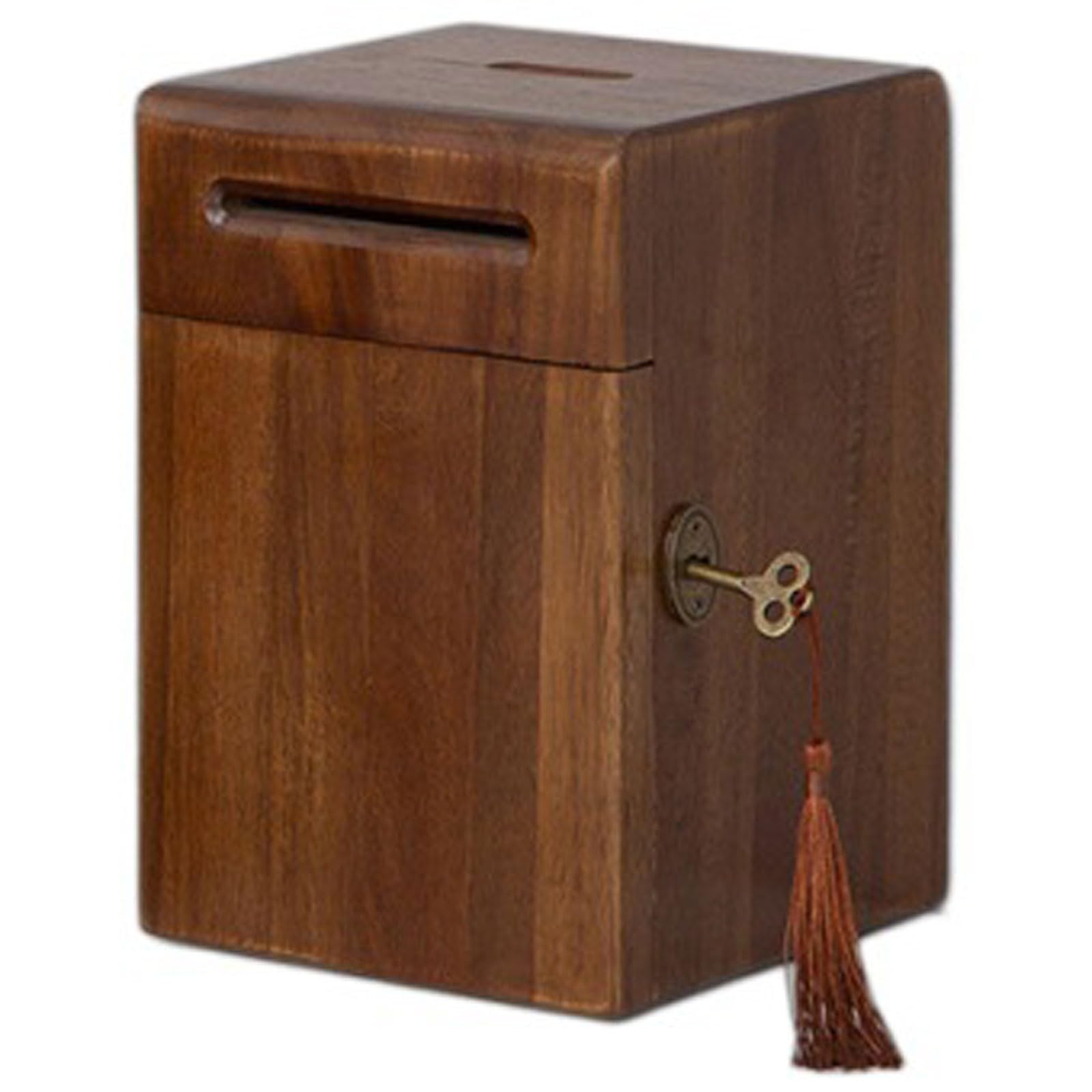 tirelire Tirelire en bois, boîte d'économie d'argent avec serrure, banque de pièces peut être utilisée pour stocker des articles, cadeau d'anniversaire pour enfants et adultes tirelire billet