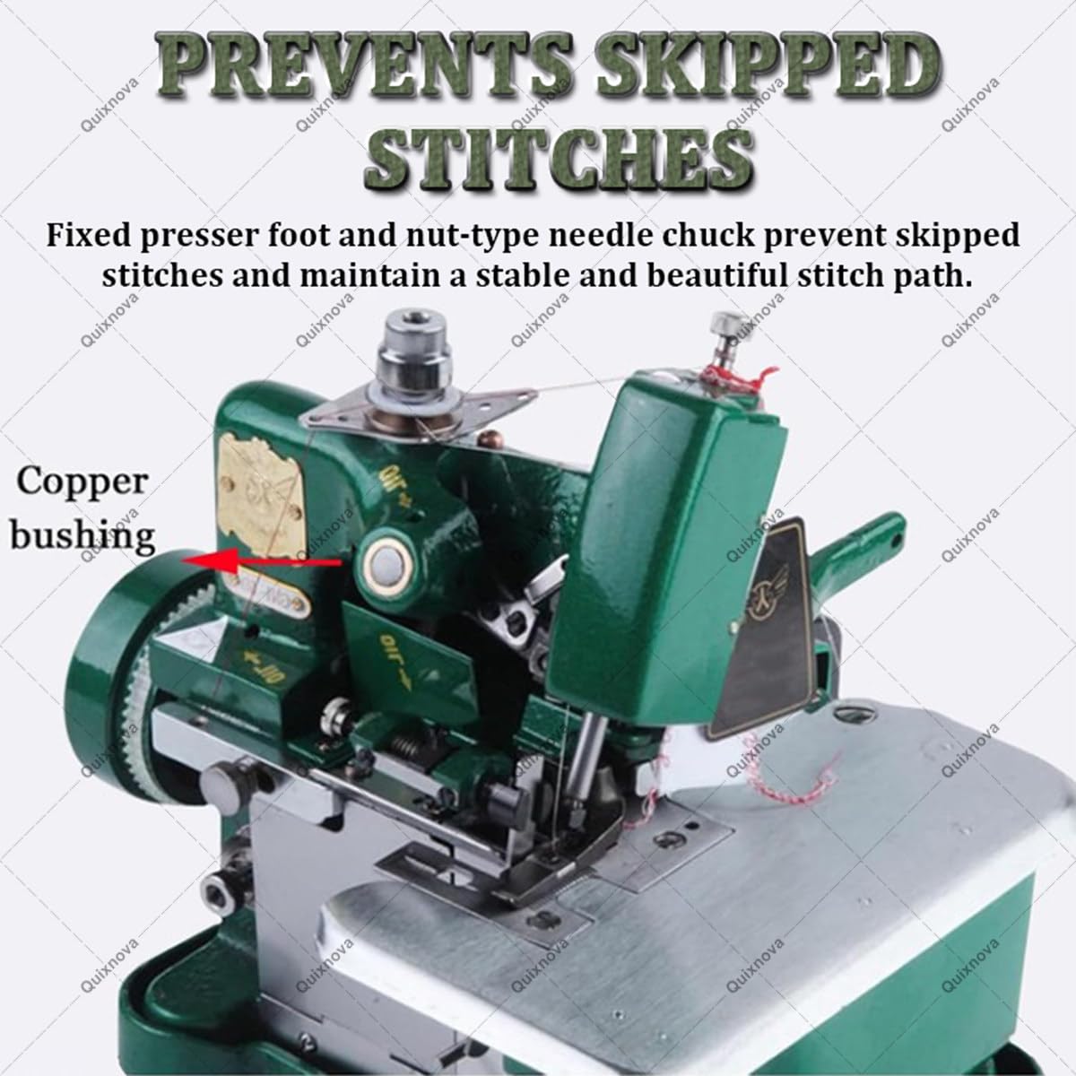 Máquinas remalladoras y overlock de 250 W - Máquina de Coser Industrial automática de 3000 Puntadas/Minuto para Tejidos de Punto, Vaqueros, Tiendas de campaña y Otros artículos Blue
