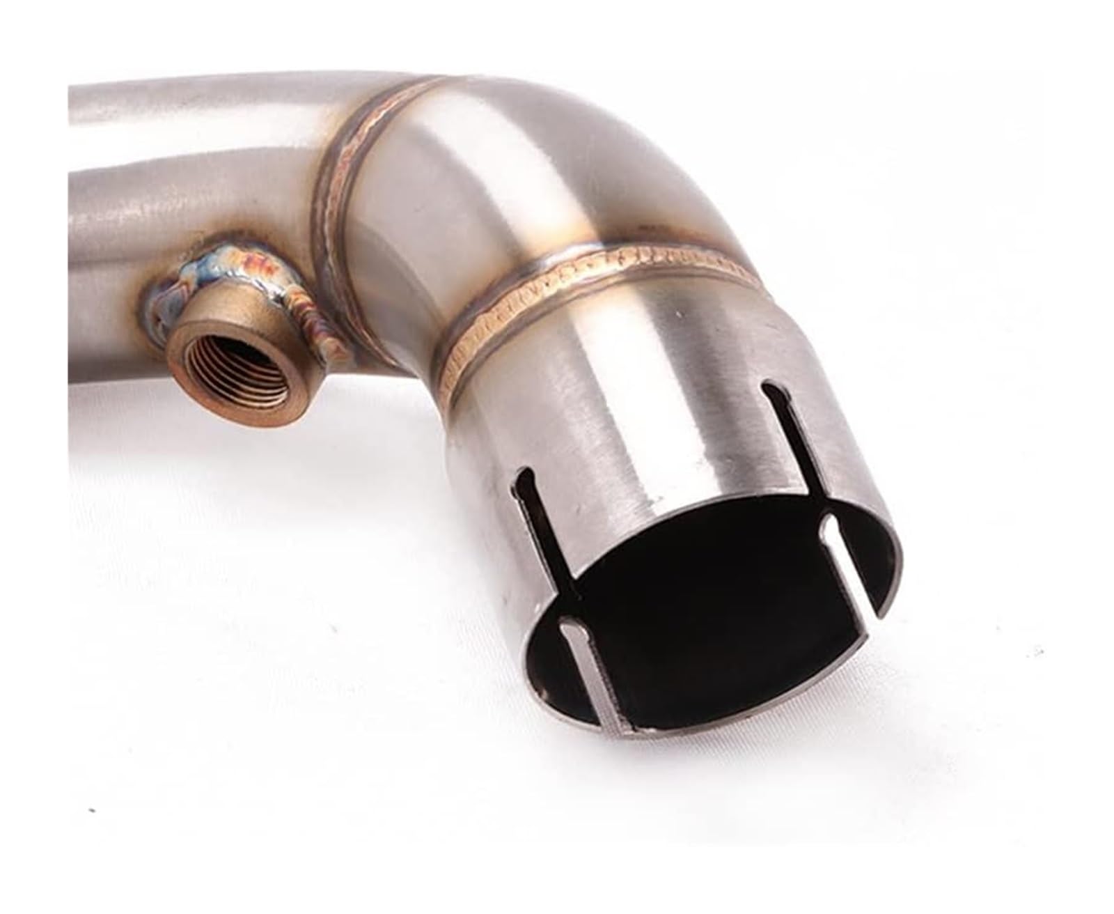 Auspuff Abgasanlage Für CBR600RR Für CBR600 RR F5 2008-2016 System Escape Moto Modifiziertes Mittelverbindungsrohr Slip-On-Motorrad-Auspuffrohr Motorrad