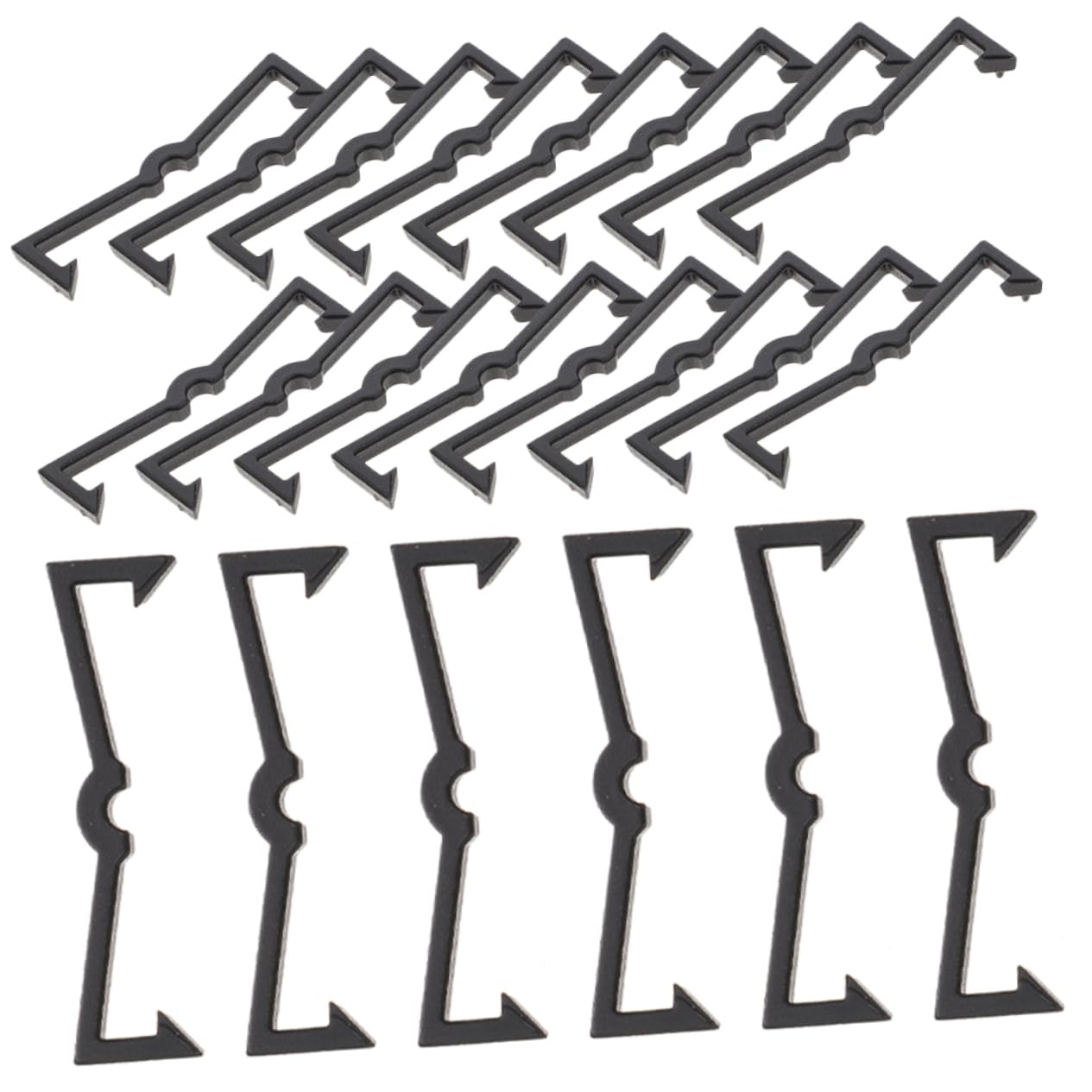 Unomor Pegboard Hook Locks 50pcs Retainer Clips Peg Board Hooks Locking Clip Garage Storage Accessories