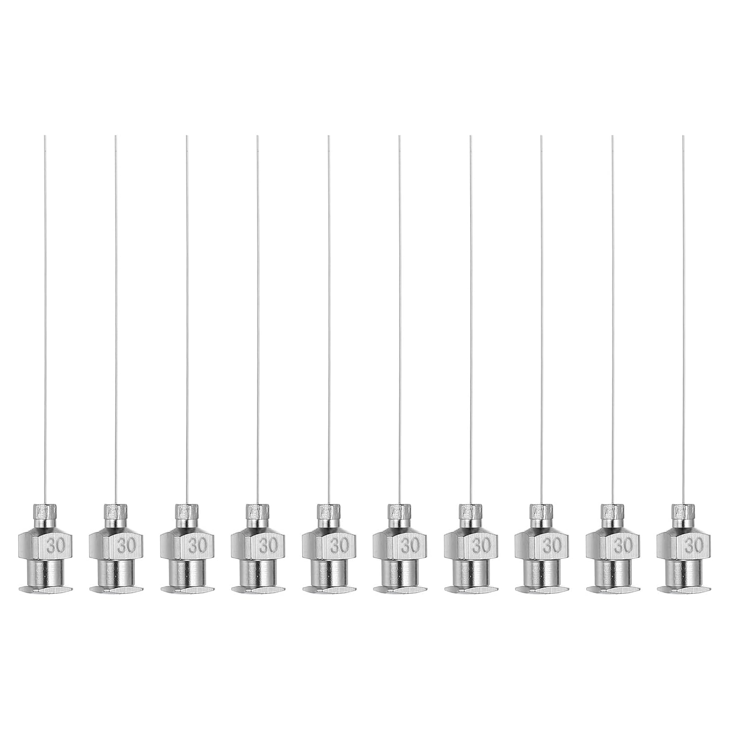 PATIKIL Blunt Tip Dispensing Needle 18G, 10 Pcs 2 Inch Stainless Steel Liquid Dispenser Needles with Lure Lock for Refilling Liquid Inks Adhesives Glue
