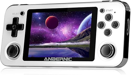 RG351P Retro Consola de juegos portátil Sistema Linux de código abierto 3.5 pulgadas IPS 320* 480 pantalla RK3326 1.5GHz 3500mAh Batería 2500 Juegos