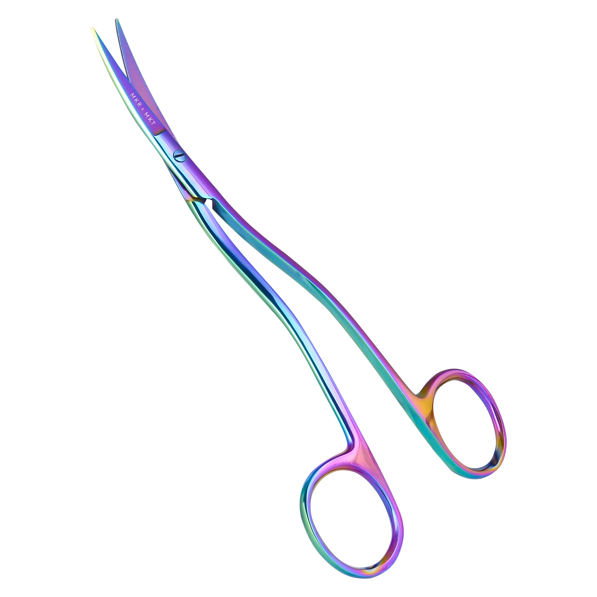 Set di forbici da ricamo per applicazioni – becco d'anatra, ago, arcobaleno | Macchina per ricamo, cucito e trapuntatura - Taglio di precisione per tessuti e fili, cesoie in acciaio inossidabile