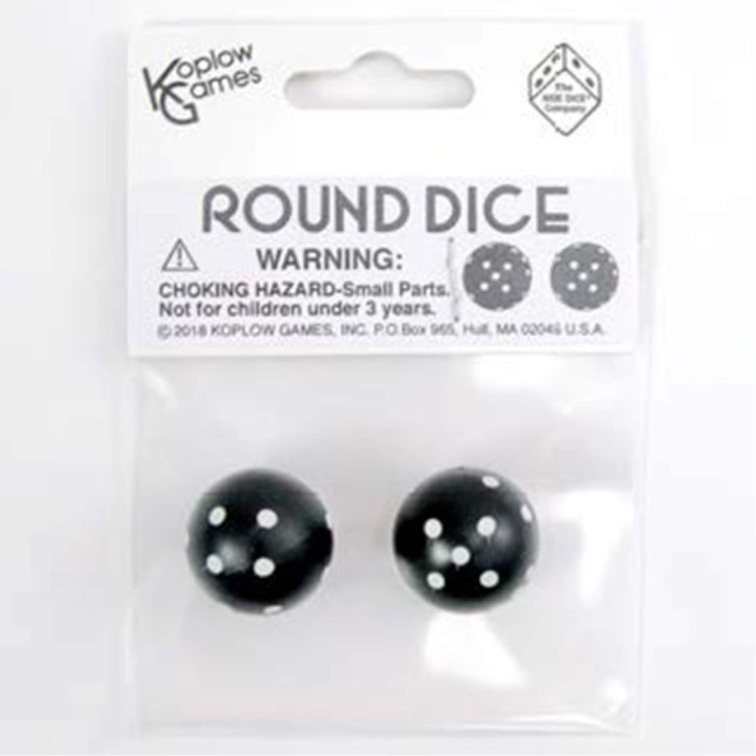 Round D6: 2Pc Black/White