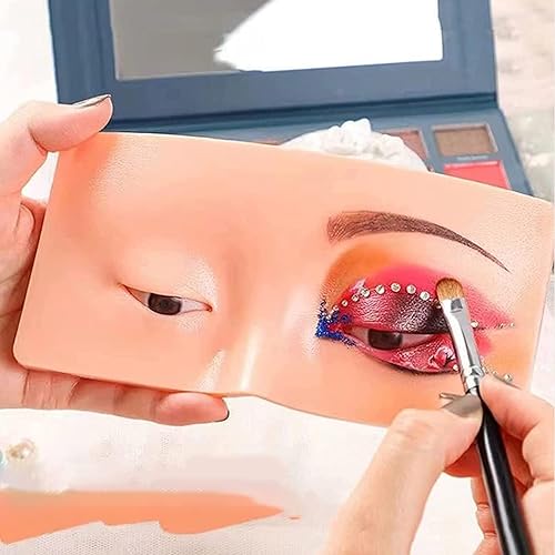 Miniatura 4 de Tabla de maquillaje reutilizable de silicona ayuda perfecta para practicar maquillaje facial y ojos maquillaje de silicona para practicar la piel