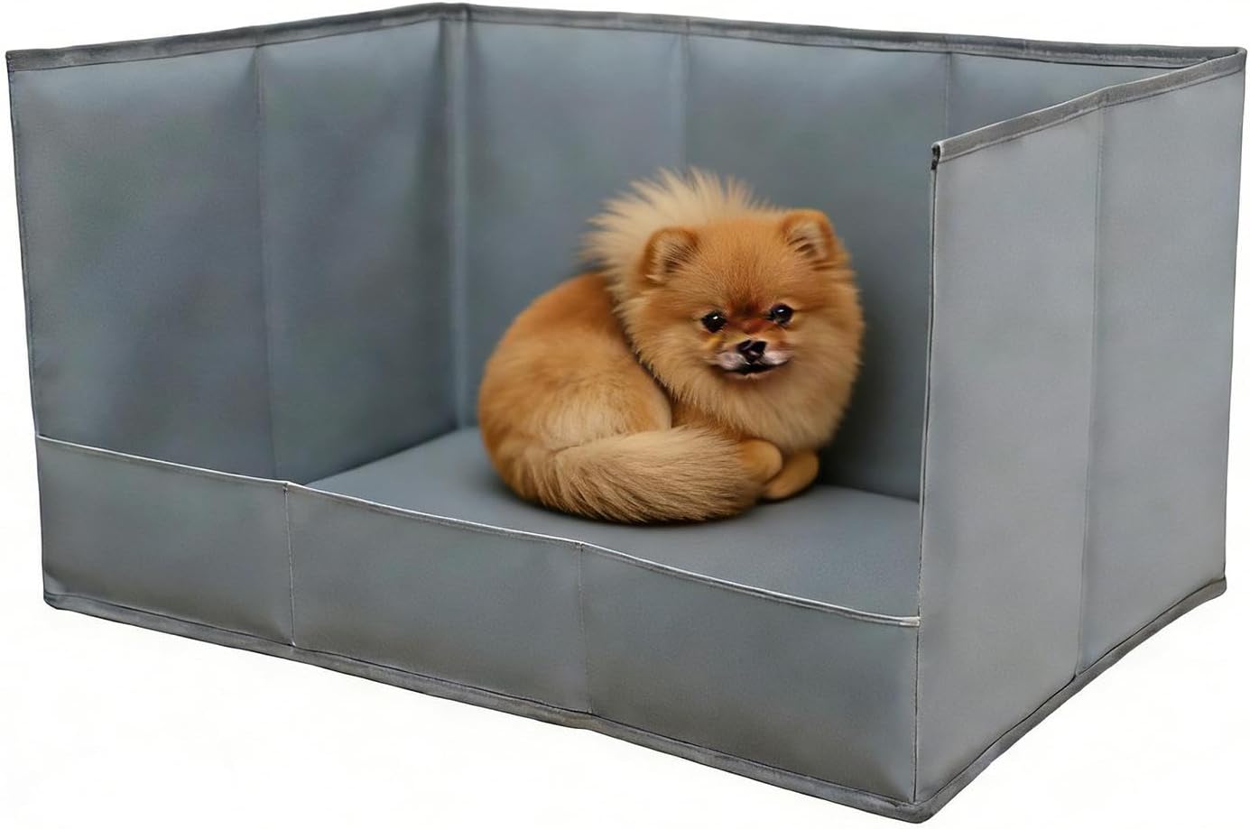 Dog Litter Box, Portable Folding Puppy Potty Tray, High Wall Waterproof Pet Toilet, Indoor Outdoor Dog Bathroom Tray, Balcony Porch Apartment Training Toilet