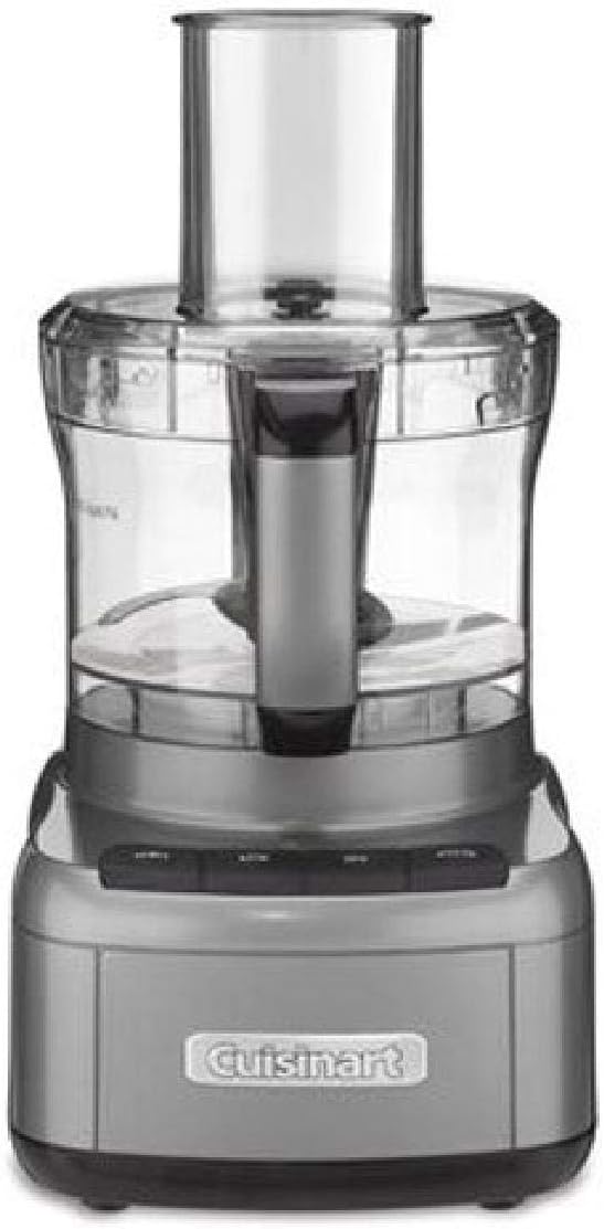 Cuisinart FP-8GMFR Elemental 8 Cup Food Processor, Gunmetal (Renewed)