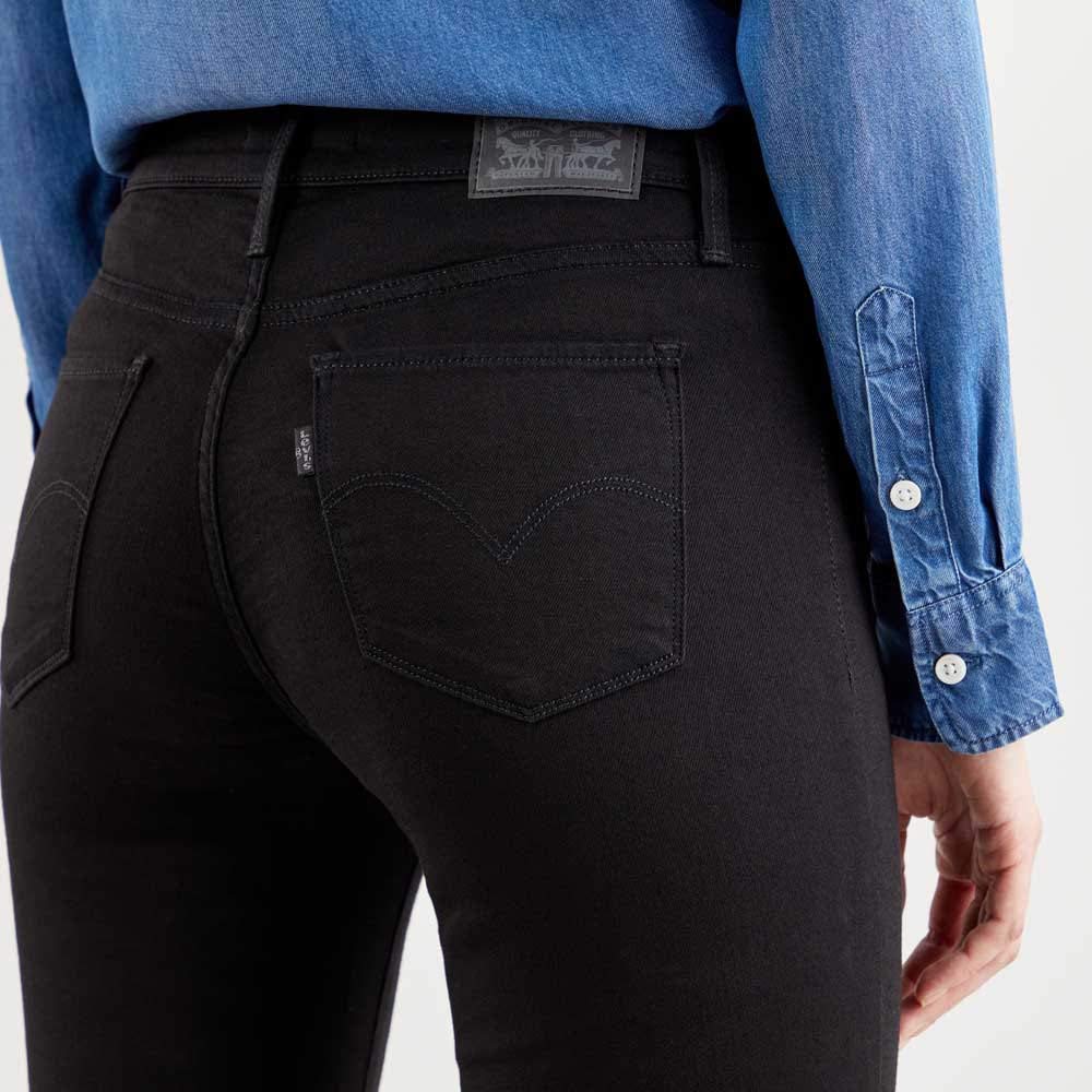 Levi's Damen Jeanshose 314 Shaping mit Stretch-Anteil, Straight Fit, Schwarz (Black And Black), W31/L32