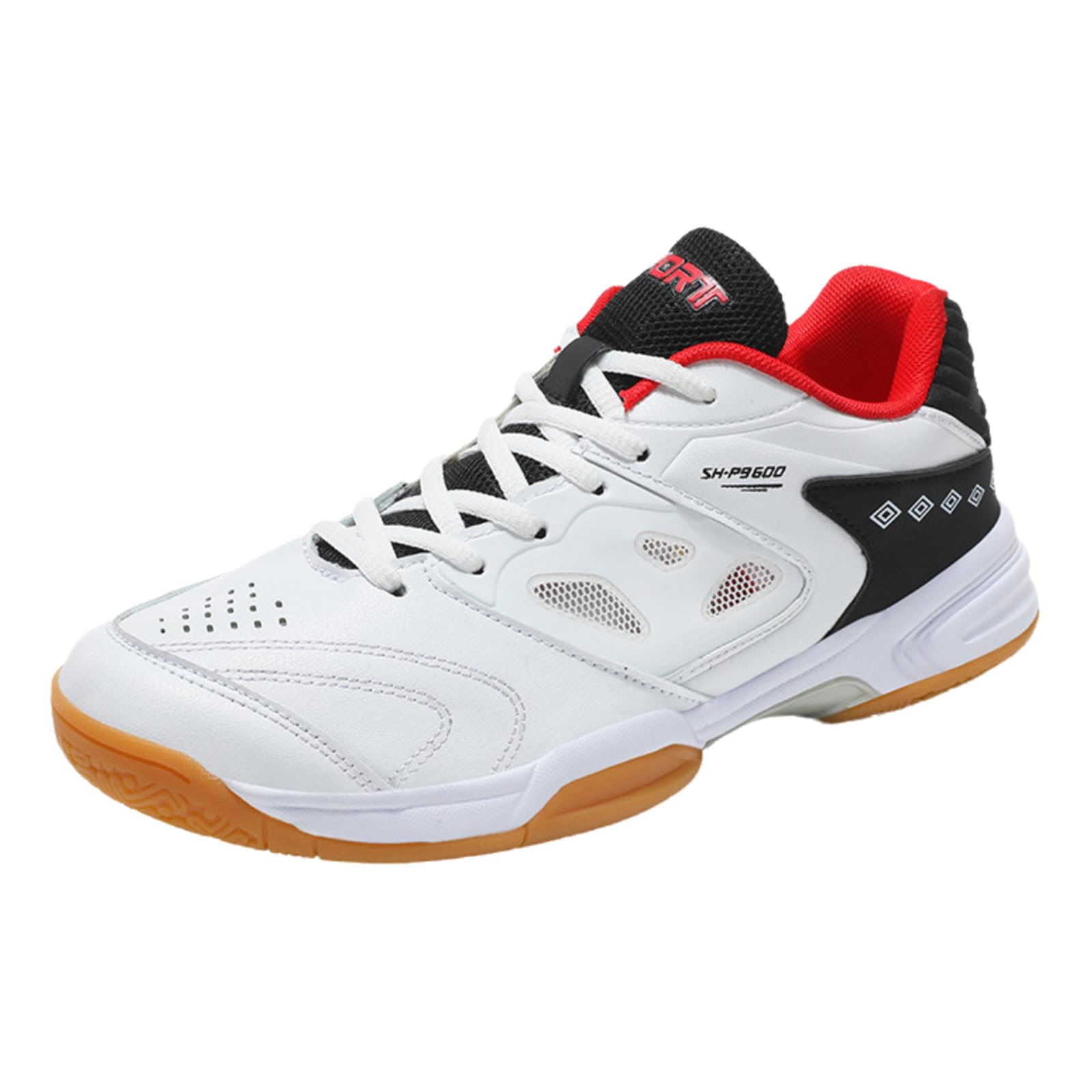 Badminton buty do siatkówki, buty do badmintona, buty do badmintona męskie, pojemne, odporne na skręcanie, z amortyzacją i amortyzacją, do tenisa, tenisa stołowego, siatkówki, badmintona