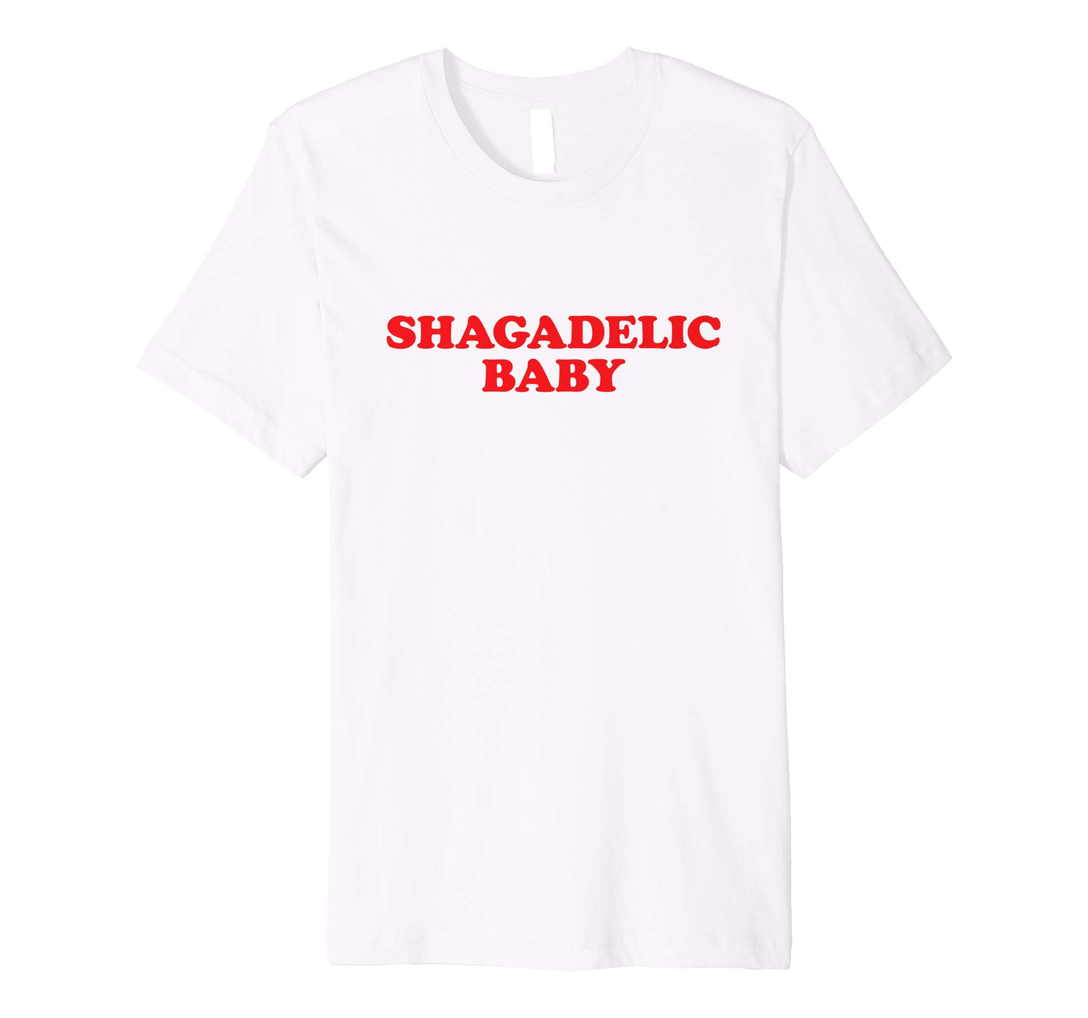 Shagadelic Baby T-Shirt Red and White Vintage Slogan Shirt