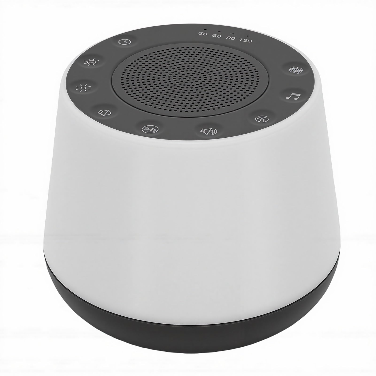 Fabater Macchina per il Rumore Bianco Luce Notturna Portatile a Colori Suono Rilassante per Viaggi Domestici Uso Materiale ABS Batteria 1800mAh (GREY)