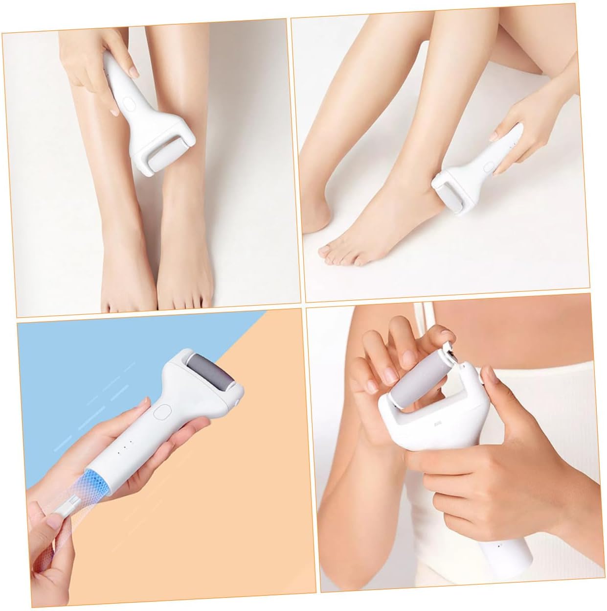 Electric Callus Remover for Feet 2-in-1 Dry and Wet Foot Care Tool Powerful Pedicure Device Ergonomic Handle for Home Use