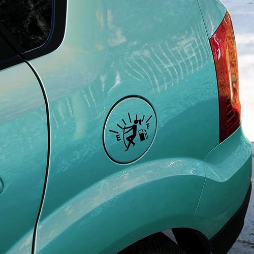 Miniatura 1 de Calcomanías para tapa de tanque de combustible de automóvil, calcomanía para tapa de indicador de combustible de automóvil, calcomanías divertidas