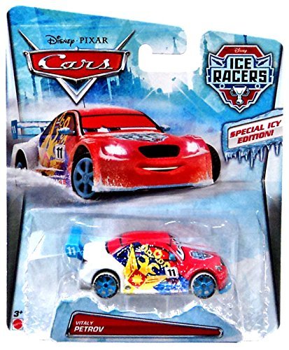 Disney Cars Ice Racers Vitaly Petrov 1:55 Diecast Car [Special Icy Edition!] (Mattel Toys)