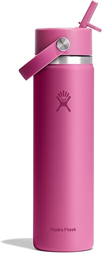 Miniatura 53 de Hydro Flask Botella de agua – Acero inoxidable aislado – Tapa flexible con popote de boca ancha, antiderrames, a prueba de fugas y recargable en 32
