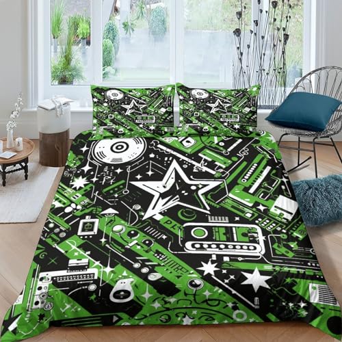 Housses de couettes imprimé 3D microfibre confort durable - 2