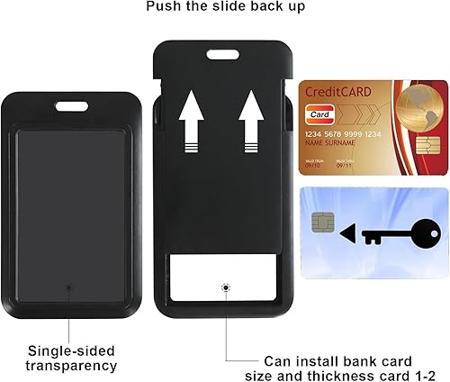 Miniatura 3 de Soporte retráctil para tarjetas de identificación con cordón separable, carrete de credencial resistente, llavero desmontable, soporte para tarjetas
