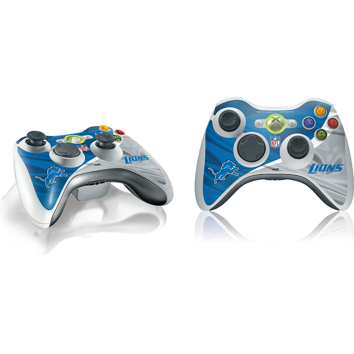 Skinit Decal Gaming Skin Compatible with Xbox 360 Wireless Controller - Officially Licensed NFL Detroit Lions Design