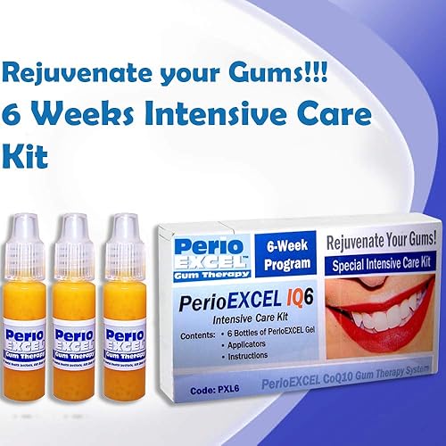 Miniatura 3 de SDC - PerioEXCEL IQ6 DuoPack - Kit de terapia de encías de 12 semanas con gel de goma CoQ10