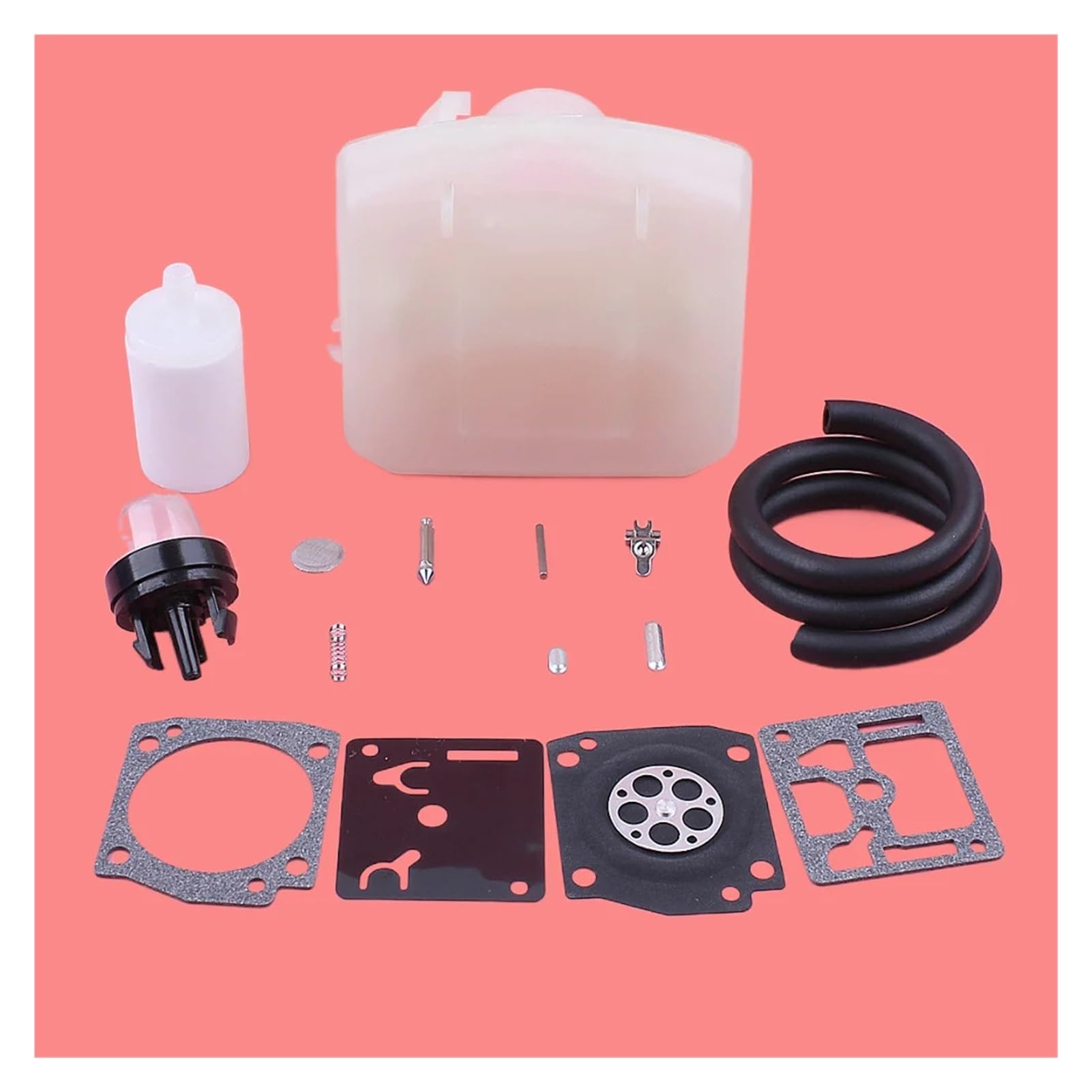 Kit De Reparación De Carburador Compatible con 340, 345, 350, 353, 346XP, Cebador De Línea De Combustible, Repuestos De Motosierra Bul, Piezas De Repuesto