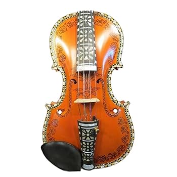 Amazon | バイオリン ヴァイオリン4/4は、絵画象嵌と彫刻の完璧