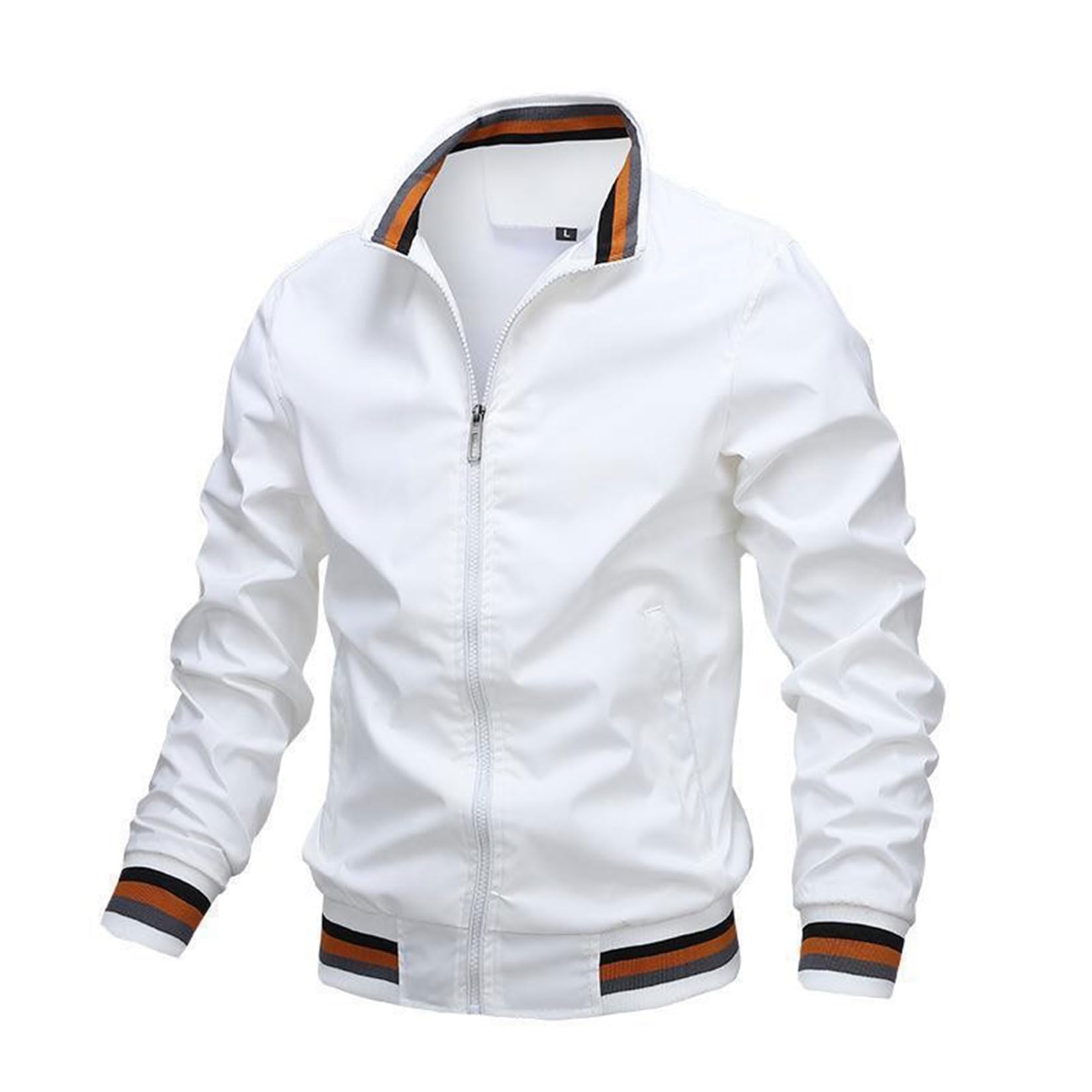 Chaqueta De Hombre para Scania Sudadera Ligera De Primavera Chaqueta Bomber Cortavientos Cálido para Scania Abrigos De Negocios Casuales Chaquetas para Niños Jóvenes,White-L