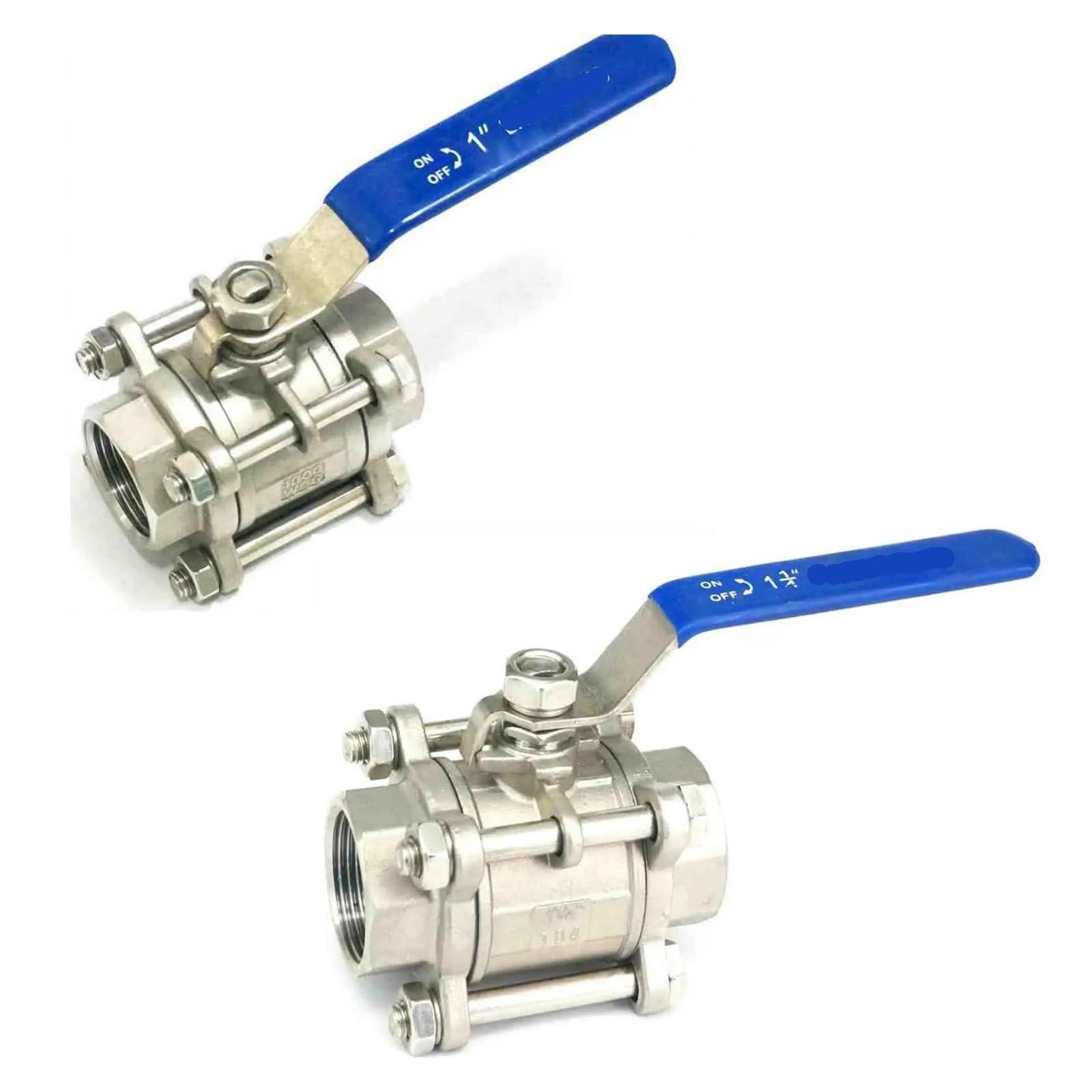 Robinet à bille DN25 en acier inoxydable 304 avec filetage interne 1 pouce pour eau et air