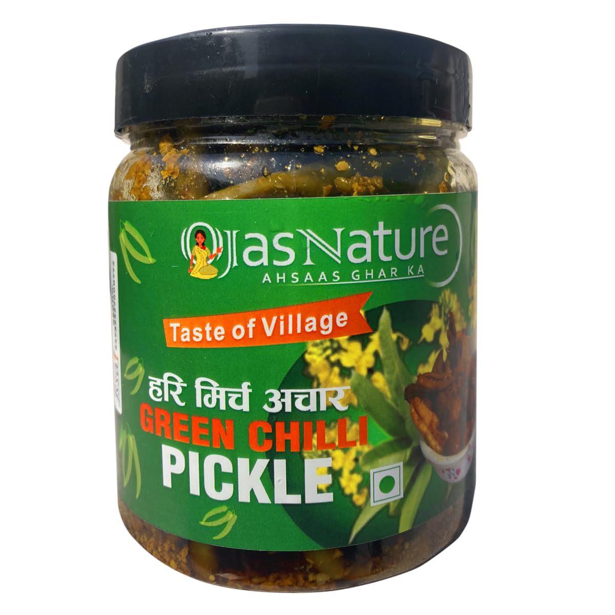 Ojas Nature Green Chili Pickle home made bharwa mirch in mustard Oil 400g | Stuffed Hari mirch ka achar Pickles in PET JAR | Preservatives free (B0D78FCYCG) Amazon Price History, Amazon Price Tracker