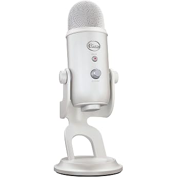 logitech g blue yeti premium quality usb gaming microphone for streaming blue vo!ce software pc podcast studio computer microphone exclusive streamlabs themes special edition - white