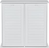 Vista 4 de Household Essentials - Gabinete para cestas de ropa sucia con apertura frontal