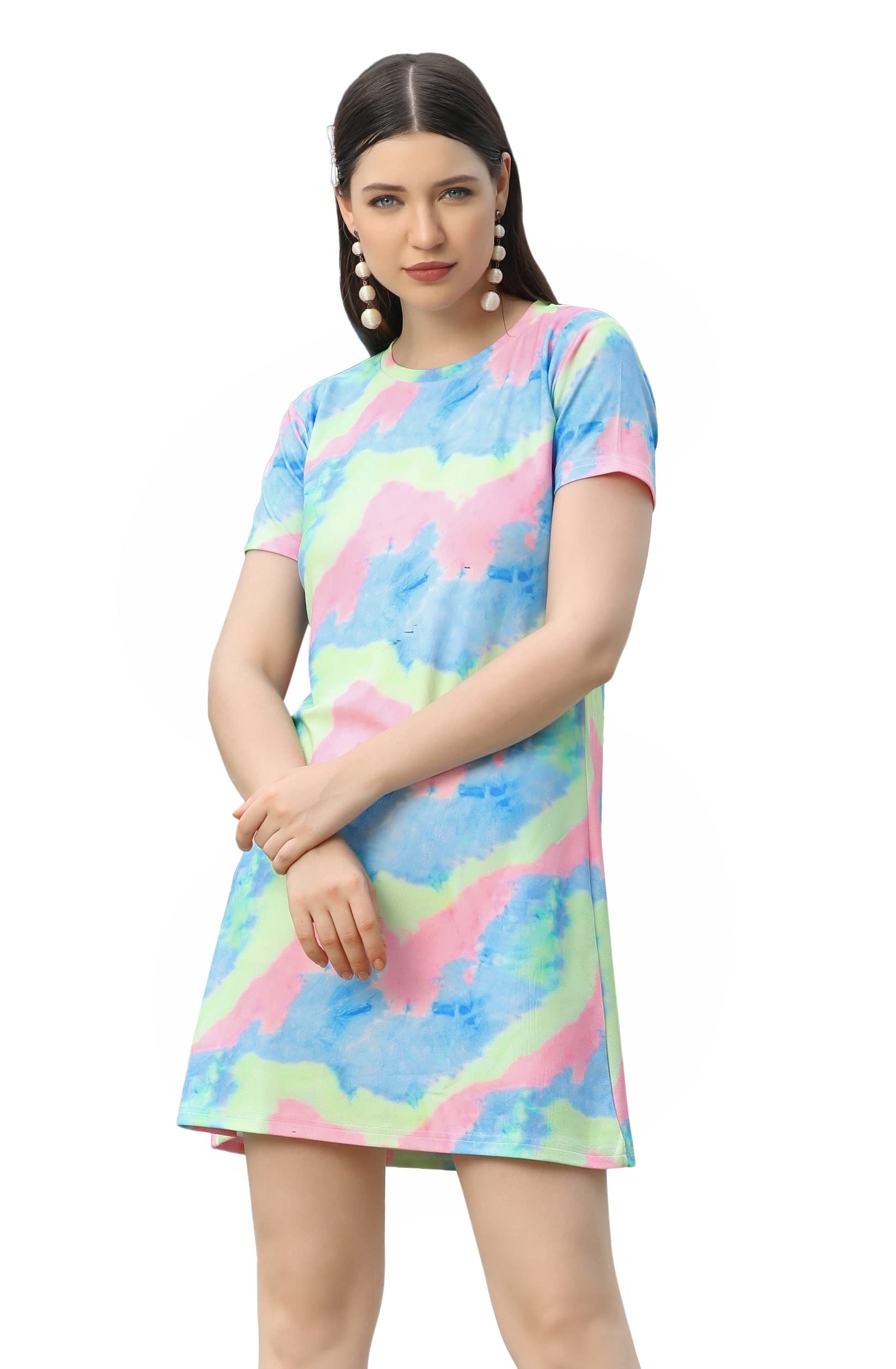 Leriya Fashion One Piece Dress For Women| Midi Dress For Women| Birthday Dress For Women (X-Large, Pink)