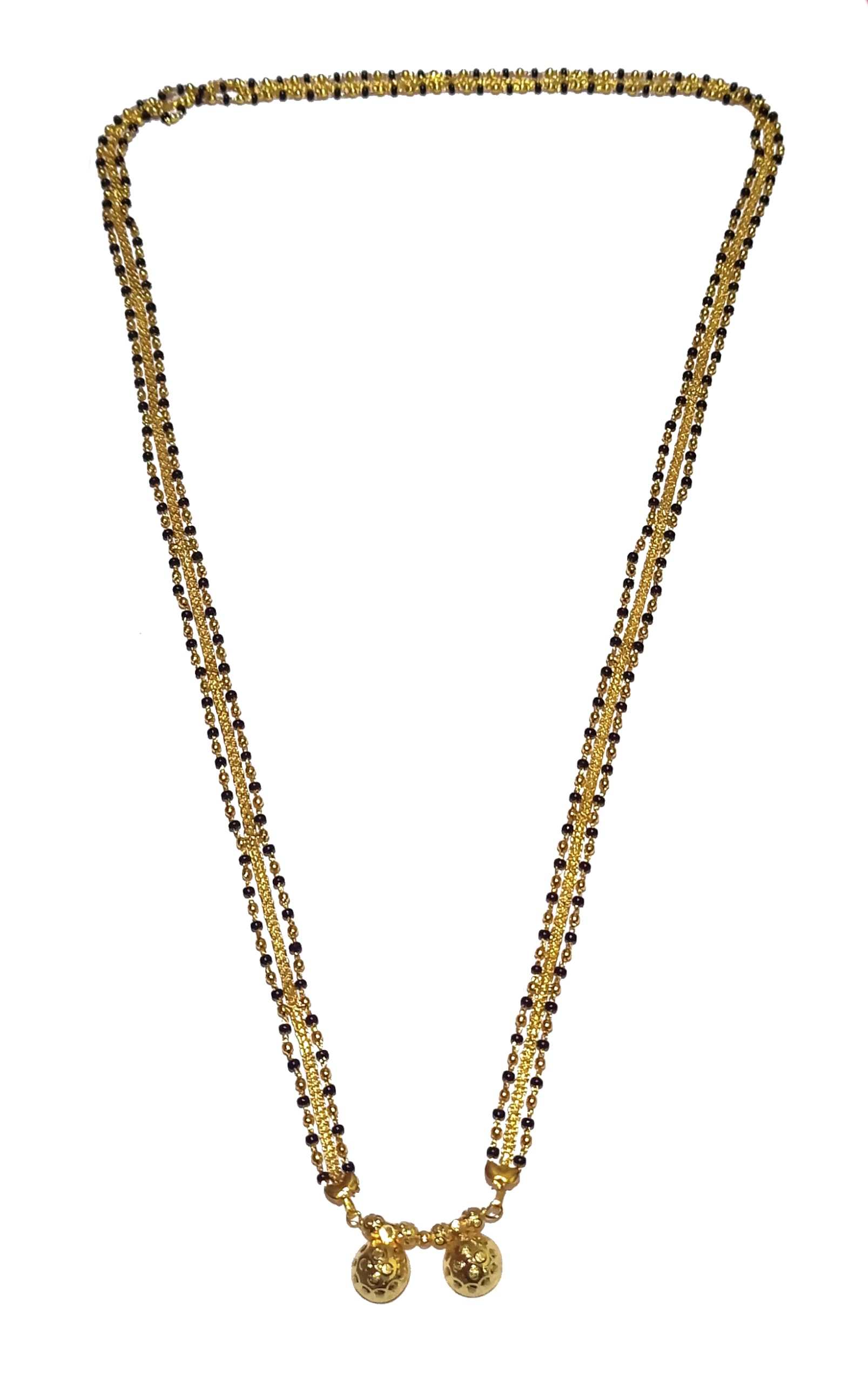 Adhira's Traditional Maharashtrain Long Vati mangalsutra/Ganthan/Tanmaniya/36 inch Alloy mangalsutra for women-image-6