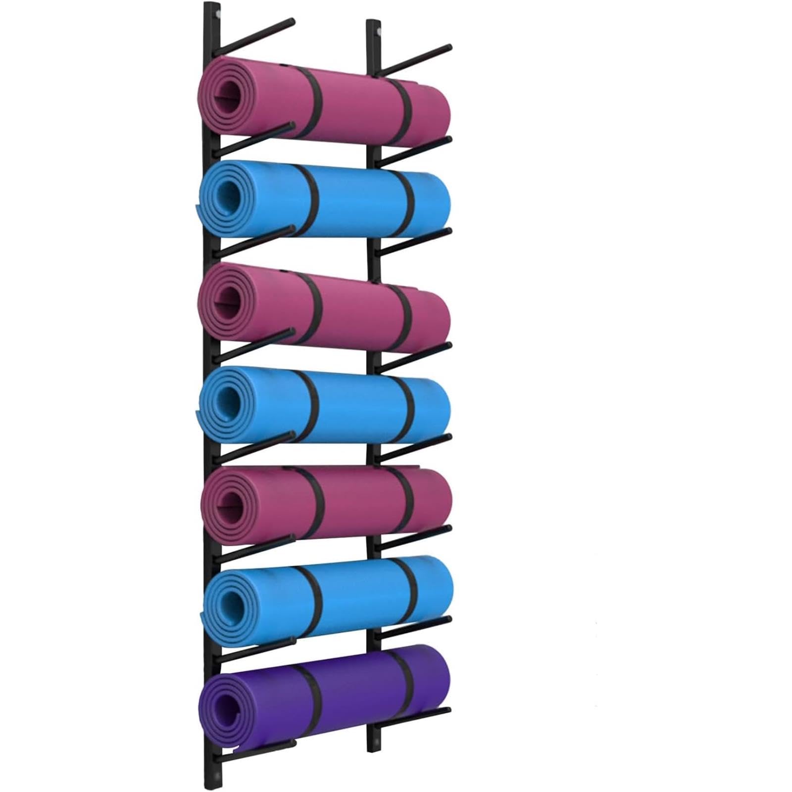 Support mural tapis de yoga pour organiser une salle encombrée