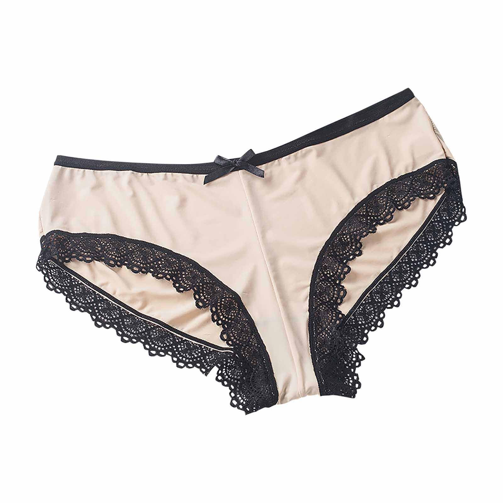 Womens Underwear Lace Cheeky Panties Bikini Thongs Sexy Undies Underpant Naughty Thongs Floral Panty G-String Briefs