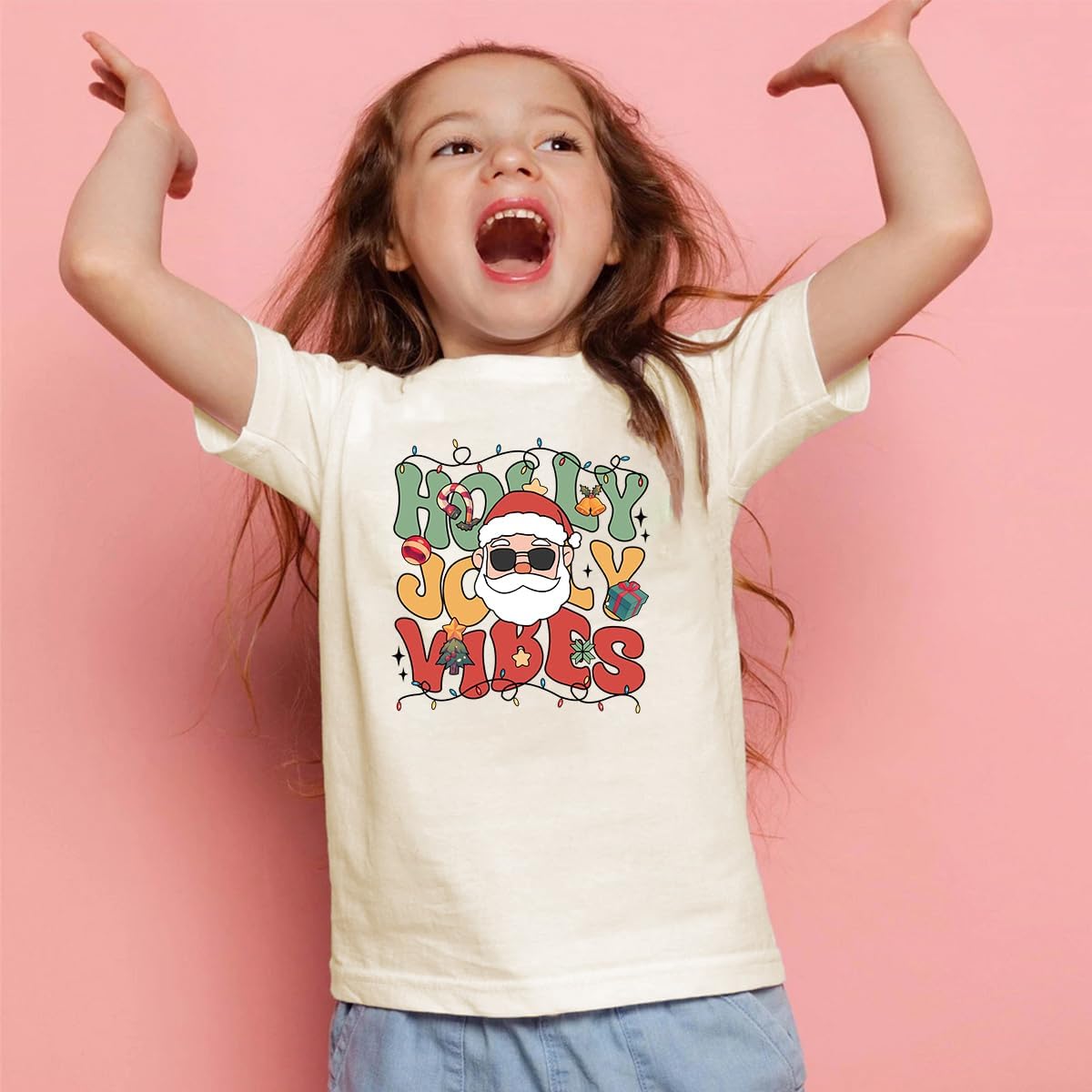Toddler Boy Girl Christmas Shirt Kid Ugly Xmas Tshirt Cotton Short Sleeve Tee Top 2-10 Years