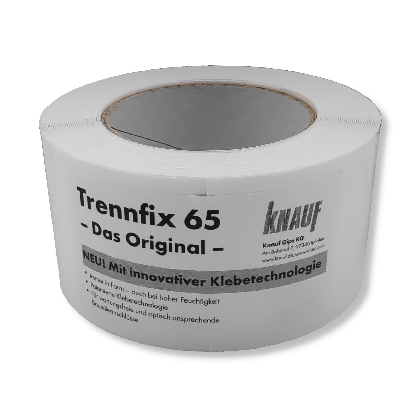 DEWEPRO Set: KNAUF Trenn-Fix 65 - Trennstreifen für Anschlussfugen 50m Rolle inkl. 1 St. DEWEPRO SingleScrubs