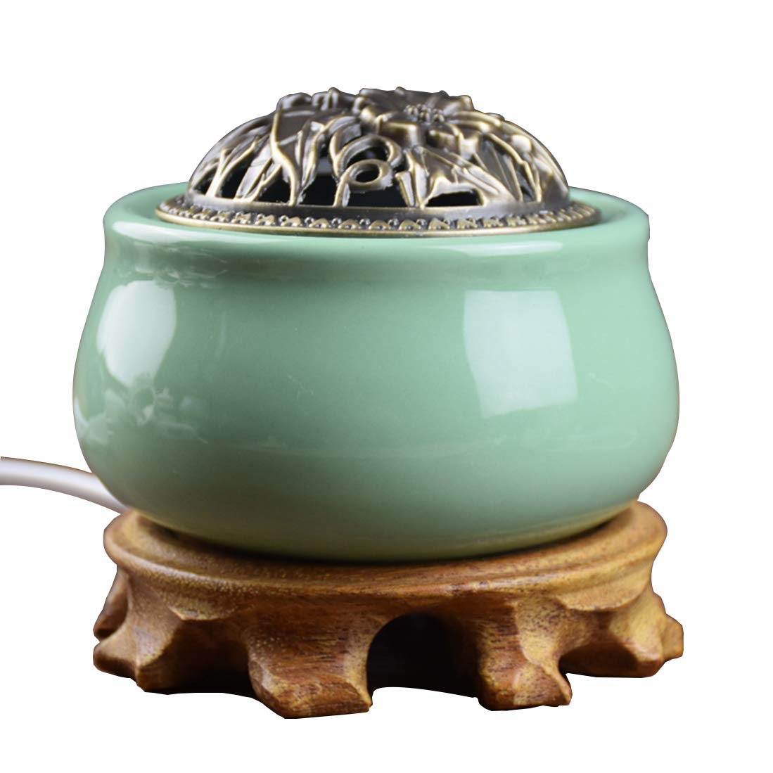 ZYFA Diffusore di Oli Essenziali, Aromi Aromaterapia per Ambienti Casa Ufficio per bruciatore di Olio Essenziale per Meditazione Yoga termale