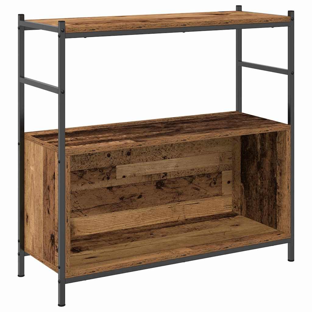 Libreria in rovere affumicato, 80 x 30 x 78,5 cm, 2 scomparti